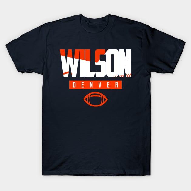 Wilson Denver Football Practice T-Shirt by funandgames